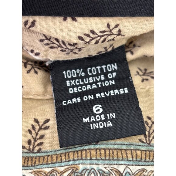 New York & Company  Paisley Sequined A-Line Skirt Size 6 Bohemian Gipsy - Picture 6 of 15